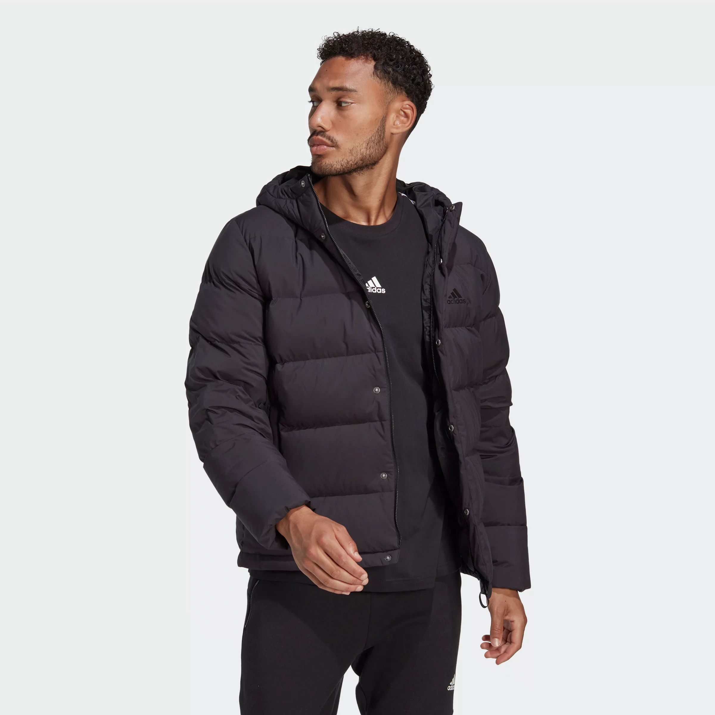 adidas Sportswear Outdoorjacke "HELIONIC HOODED DAUNENJACKE", mit Kapuze günstig online kaufen