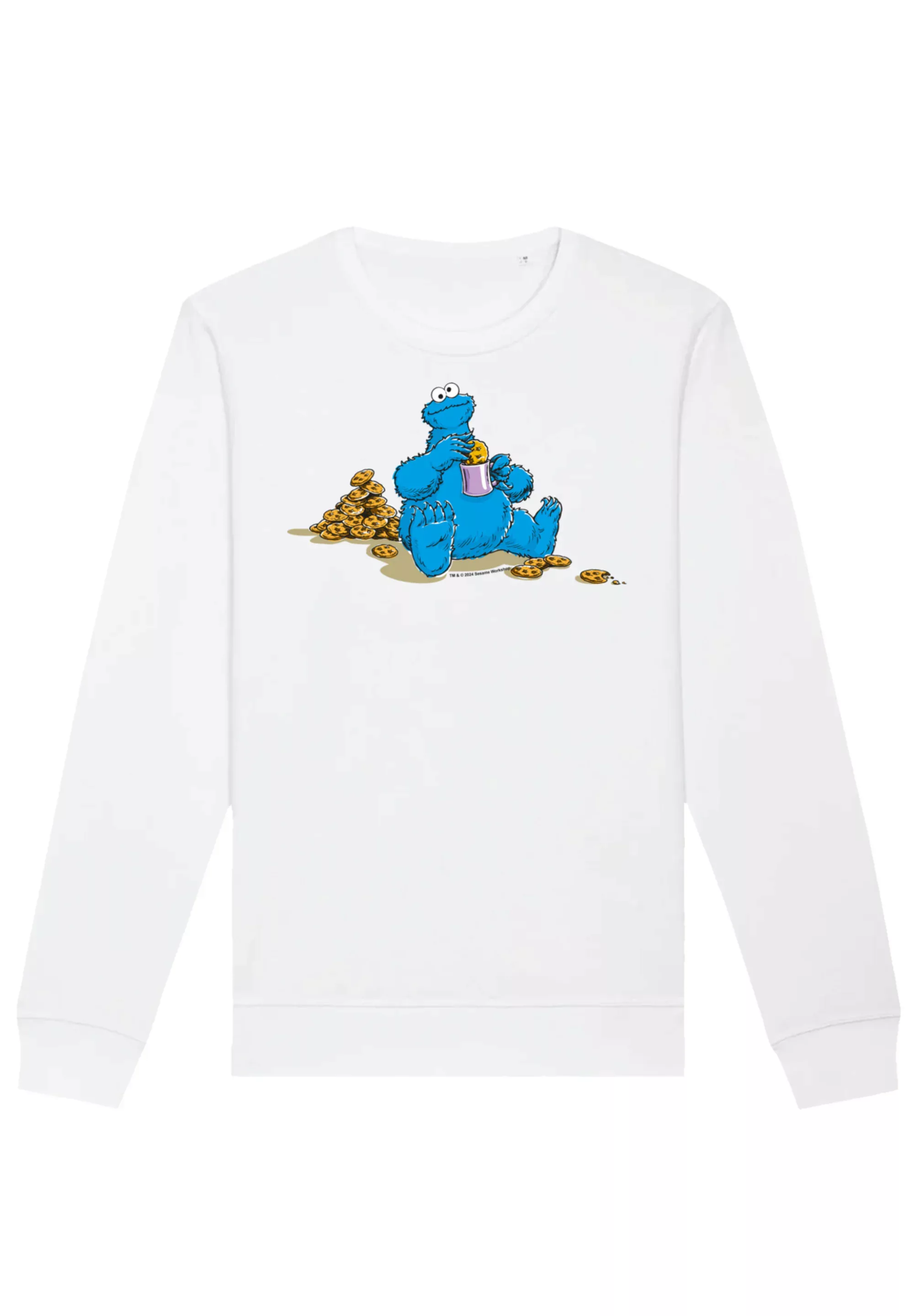 F4NT4STIC Sweatshirt "Sesamstraße Cookie Monster Coockietime", Premium Qual günstig online kaufen