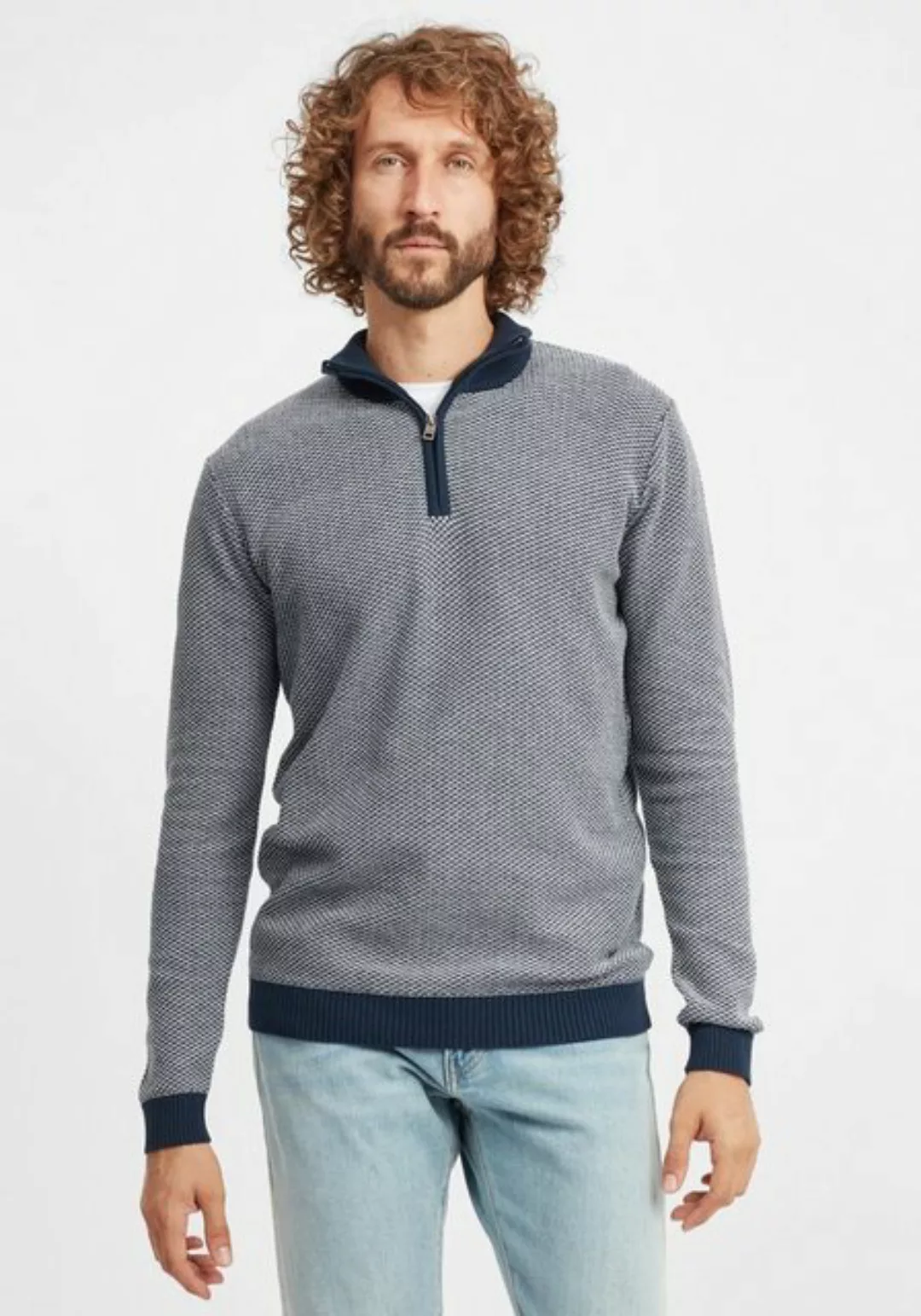 !Solid Troyer SDDuncan Strick Pullover Troyer Feinstrick mit Stehkragen günstig online kaufen