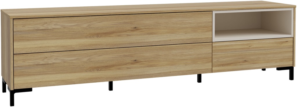 FORTE Lowboard "Galactique", TV-Board, Grifflos, Push To Open, Stauraum günstig online kaufen