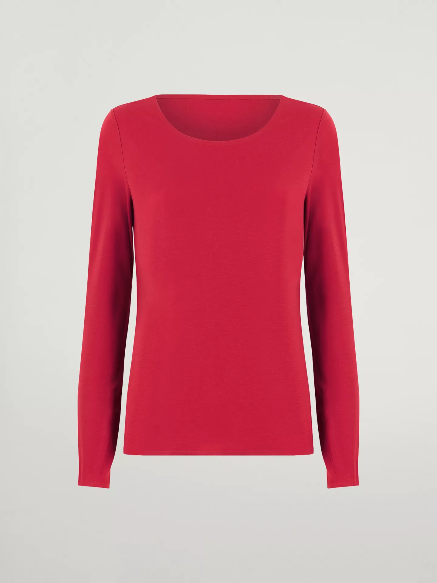 Wolford - Jersey Top Long Sleeves, Frau, lipstick, Größe: M günstig online kaufen