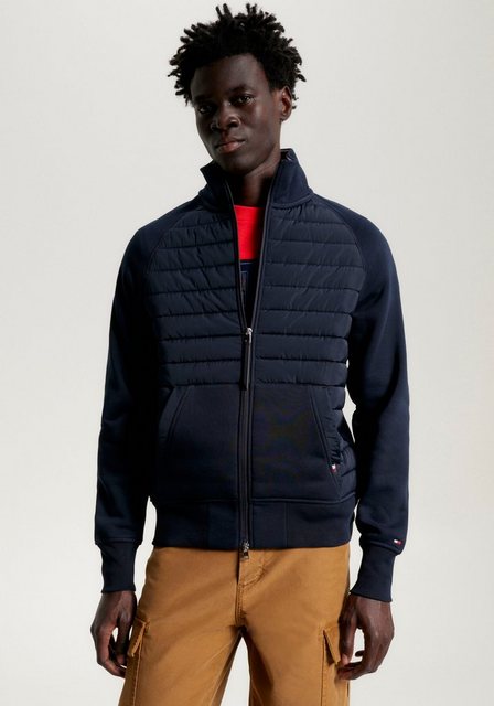 Tommy Hilfiger Sweatjacke "MIX MEDIA ZIP THRU STAND COLLAR" günstig online kaufen