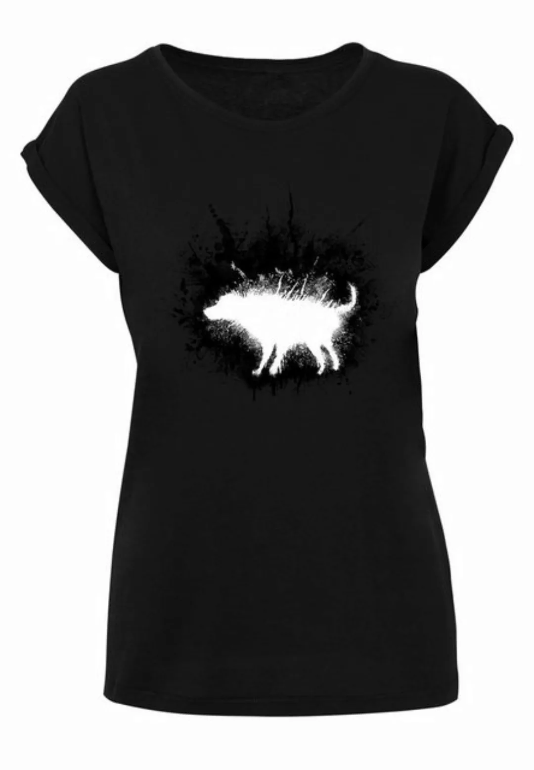 Merchcode T-Shirt Merchcode Damen Ladies Dirty Dog T-Shirt (1-tlg) günstig online kaufen