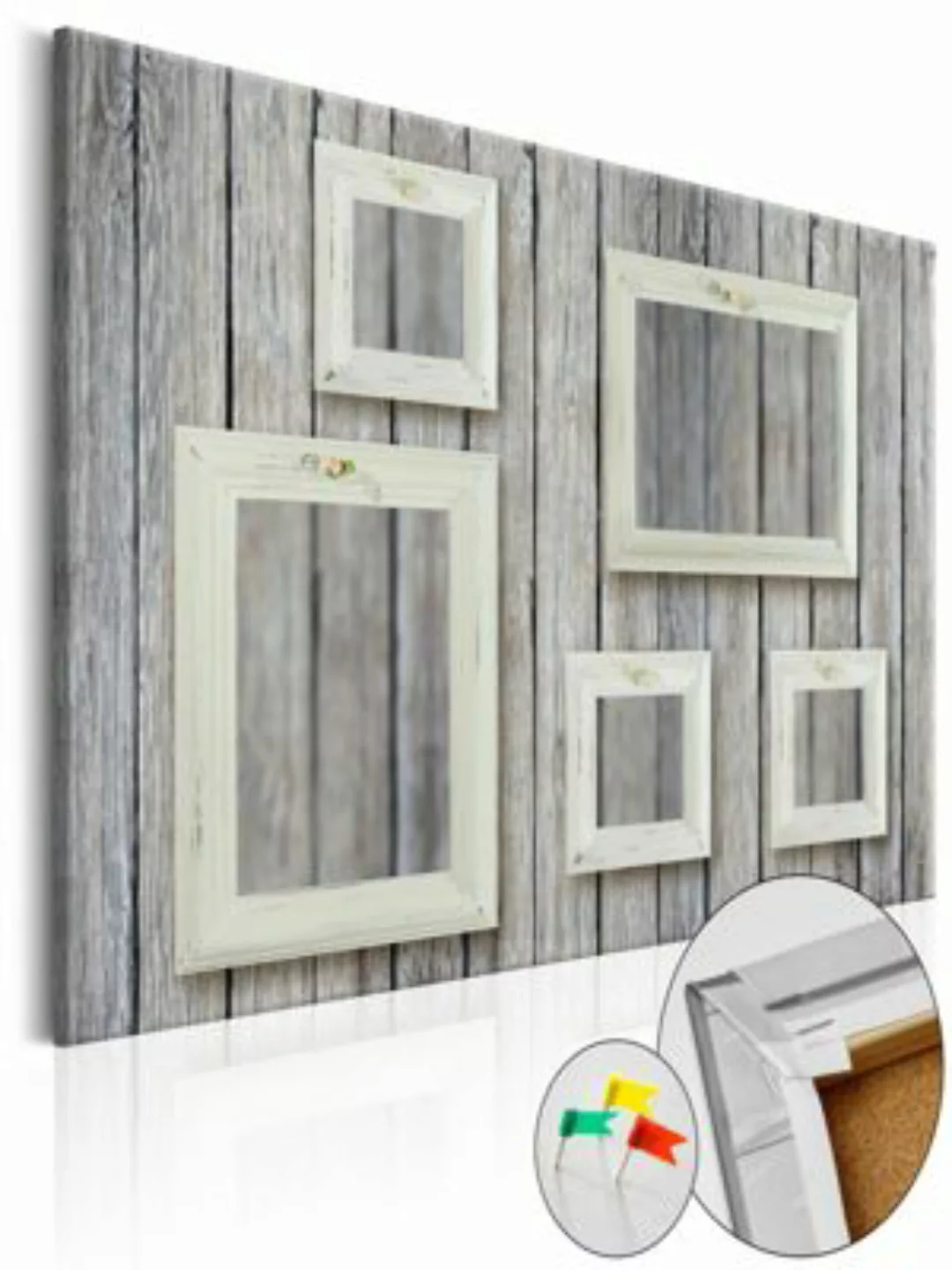 artgeist Pinnwand Bild Stylish Gallery [Corkboard] braun-kombi Gr. 90 x 60 günstig online kaufen