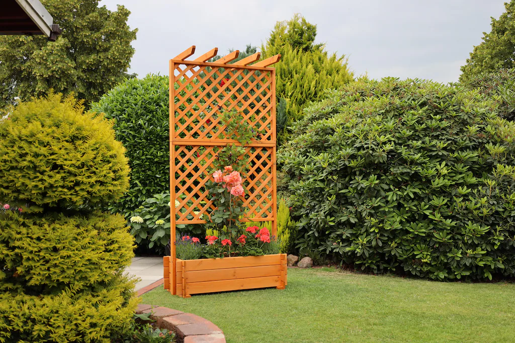 promadino Spalier, Pergola mit Pflanzkasten, BxTxH: 102x65x200 cm günstig online kaufen