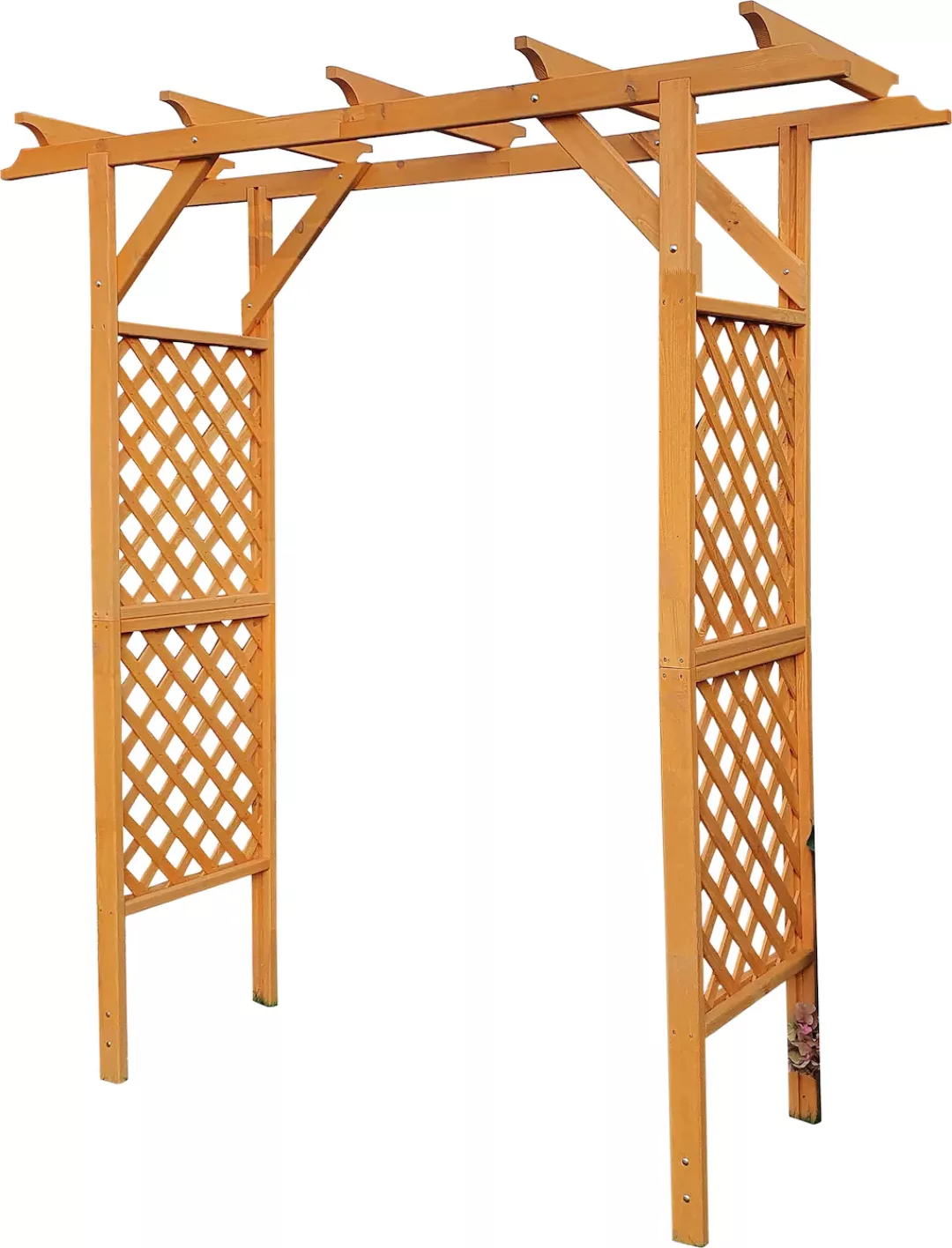 Promadino Pergola Bamberg massive Kiefer (BxTxH) 200 cm x 51 cm x 208 cm günstig online kaufen