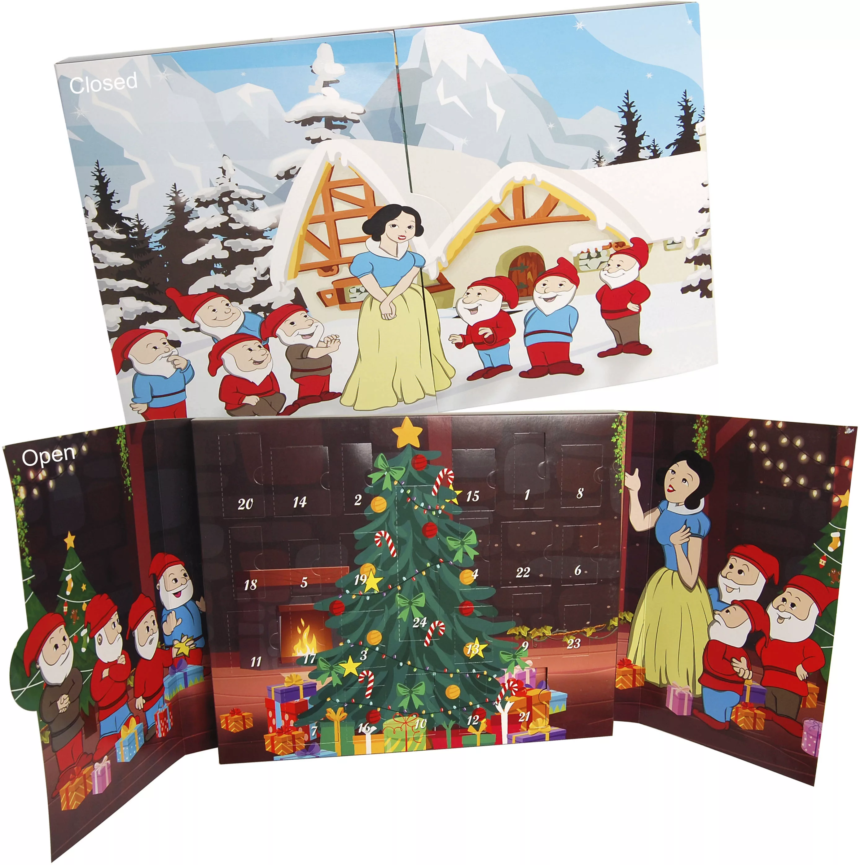 Krebs Glas Lauscha Adventskalender "Schneewittchen und die sieben Zwerge, W günstig online kaufen