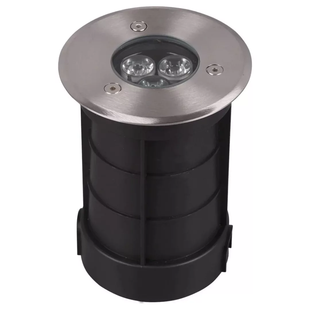 Trio LED-Einbauleuchten Belaja 145 mm x 110 mm x 110 mm Nickel matt rund günstig online kaufen