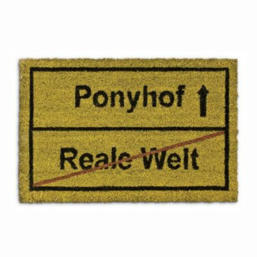 relaxdays Fußmatte 'Ponyhof' Kokos 40x60 cm braun günstig online kaufen