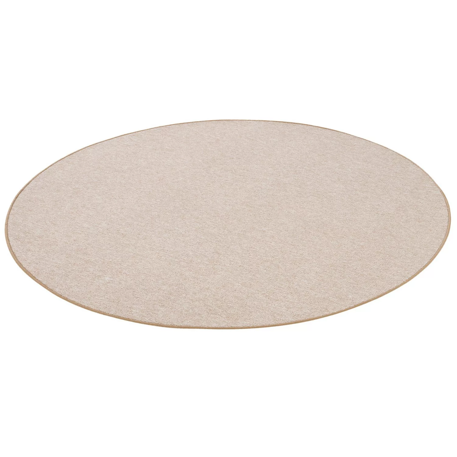 Snapstyle Feinschlingen Velour Teppich Strong Beige 160cm Rund günstig online kaufen