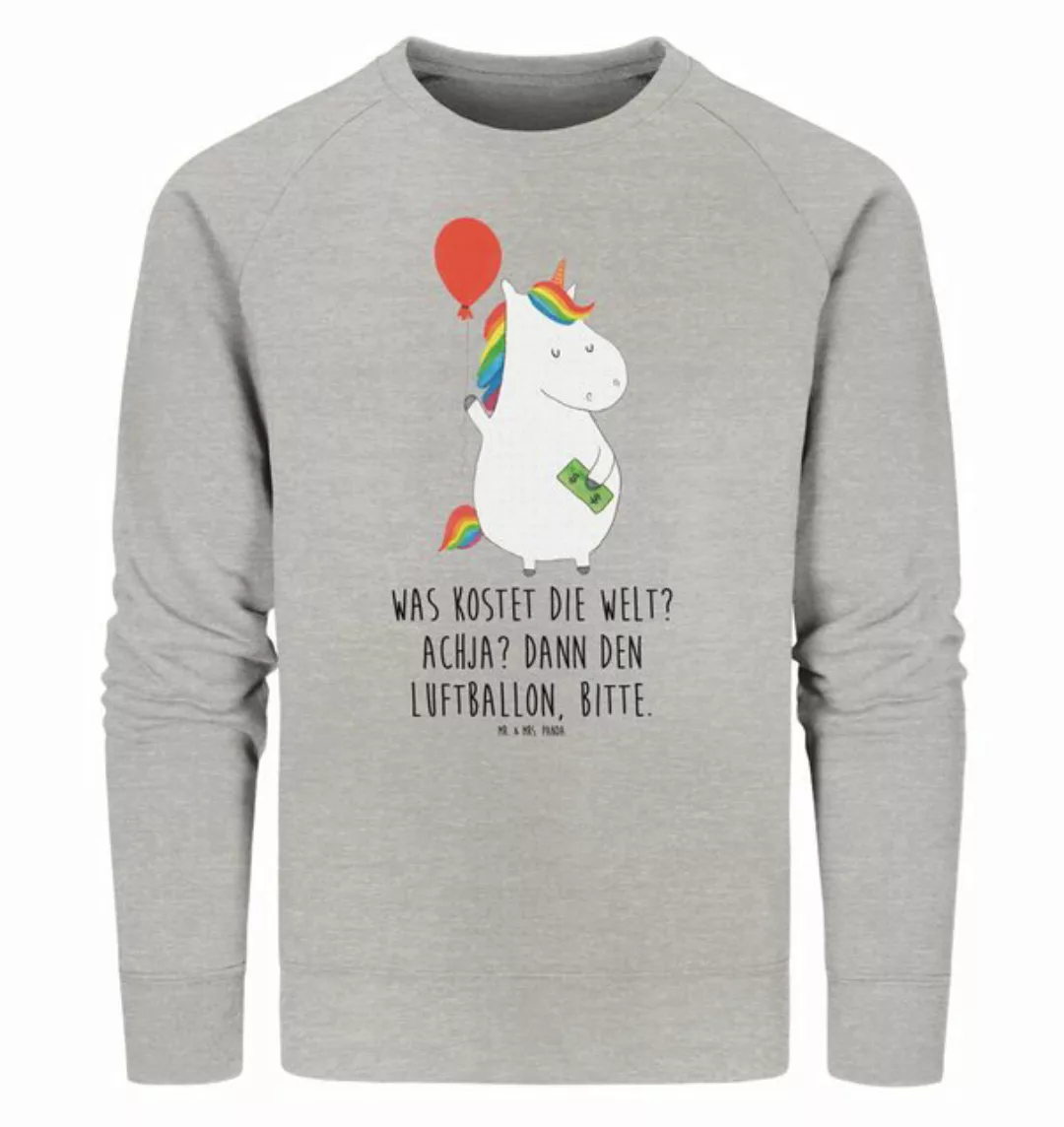 Mr. & Mrs. Panda Longpullover Größe XL Einhorn Luftballon - Heather Grey - günstig online kaufen