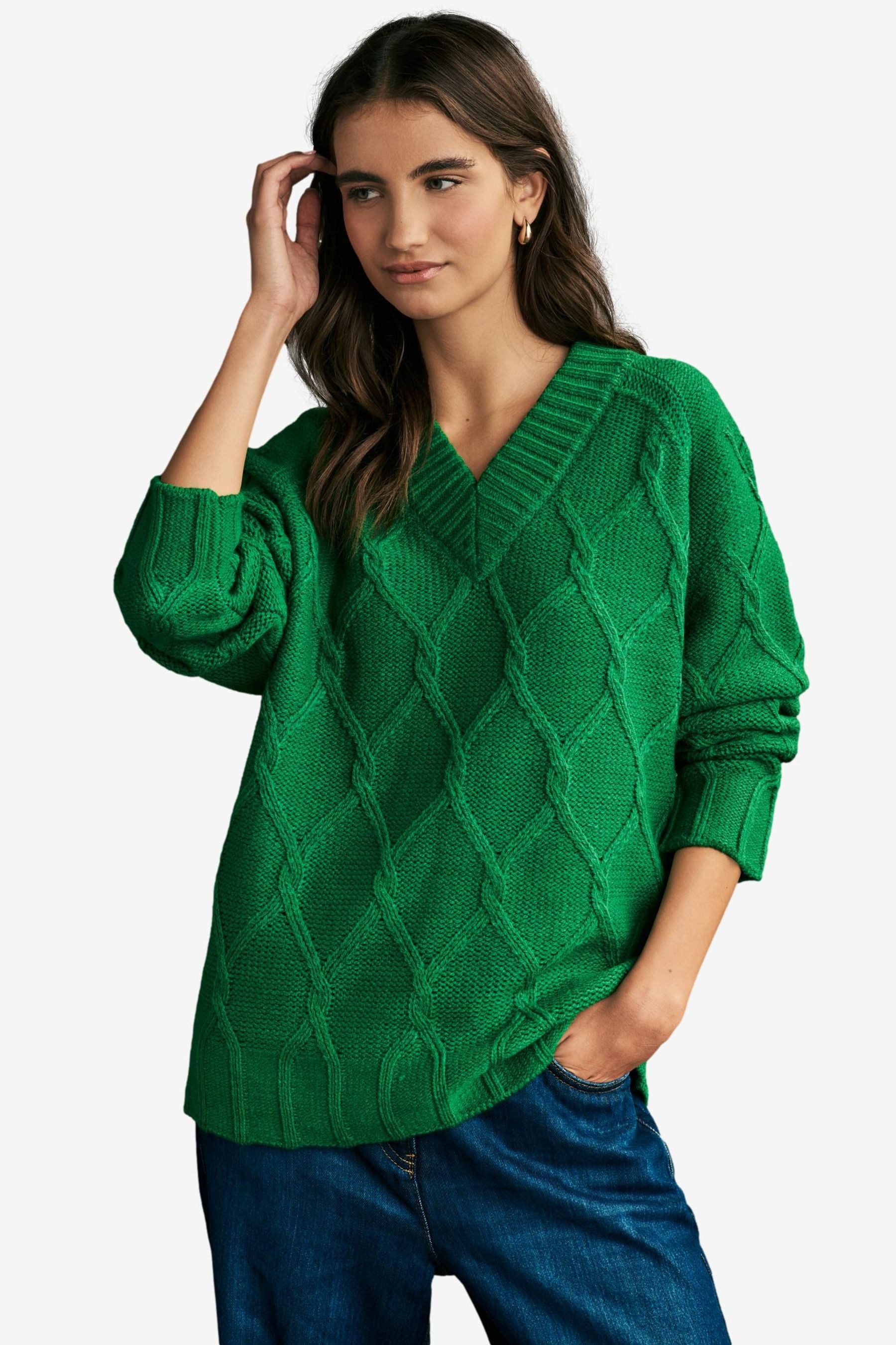 Next V-Ausschnitt-Pullover Tunikapullover mit V-Ausschnitt und günstig online kaufen