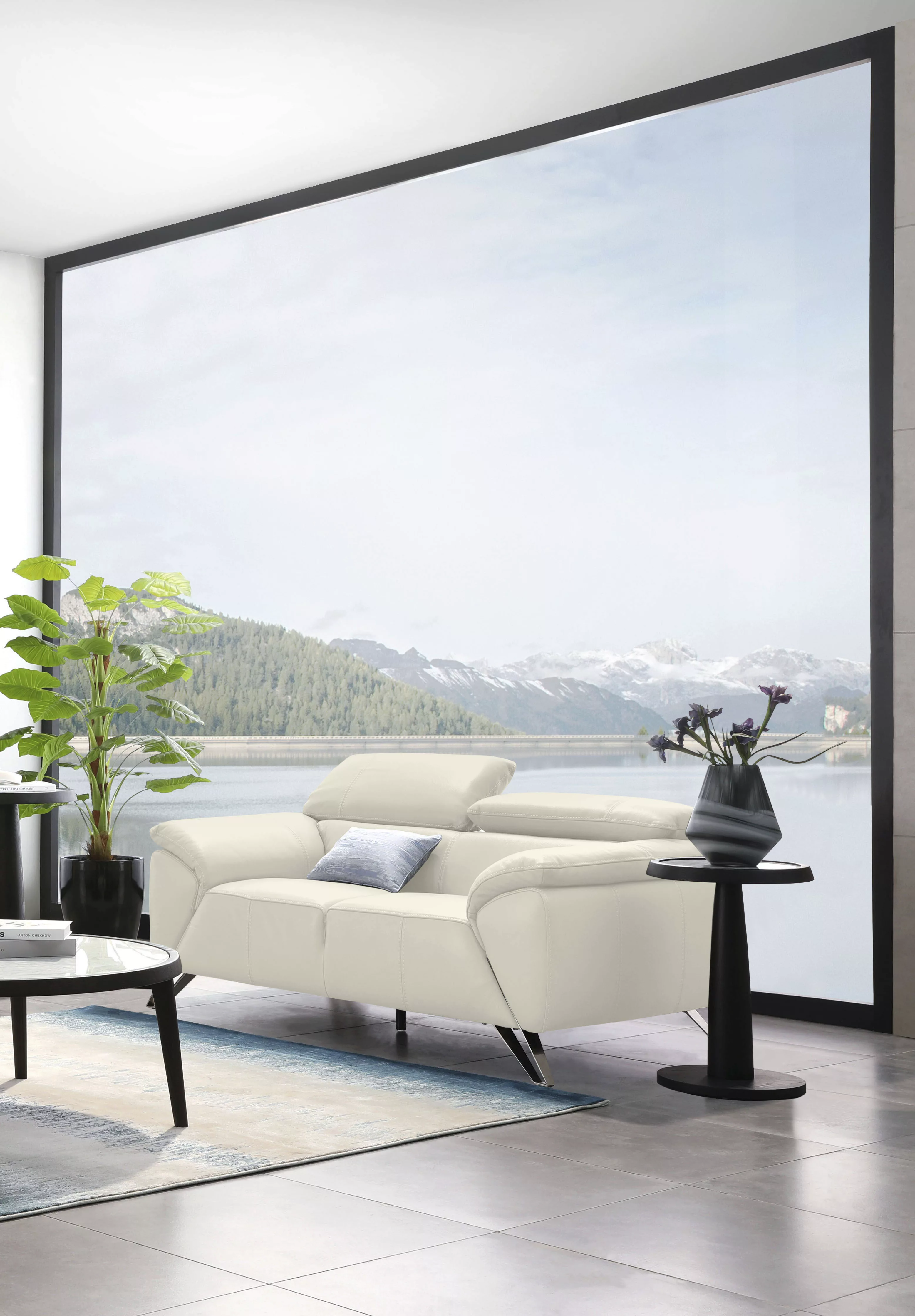 Nicoletti Home 2-Sitzer, Breite 180 cm, inklusive Kopfteilverstellung günstig online kaufen
