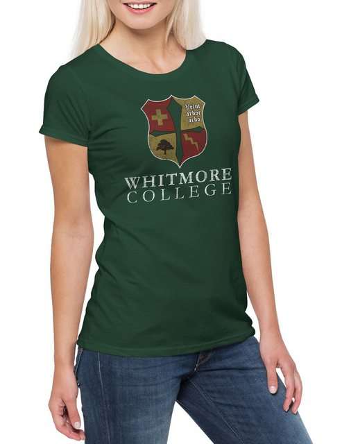 Urban Backwoods Print-Shirt Whitmore College Damen T-Shirt Vampire Vampir B günstig online kaufen