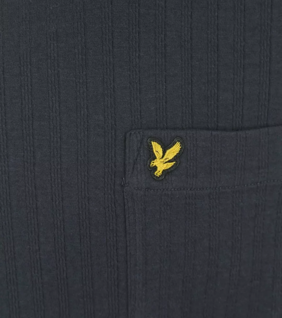 Lyle und Scott Knitted T-Shirt Navy - Größe L günstig online kaufen