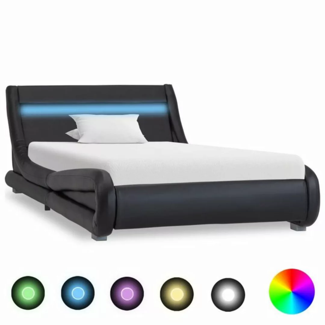 DOTMALL Bettgestell Kunstlederbett mit LED Leuchte (ohne Matratze),90x200cm günstig online kaufen