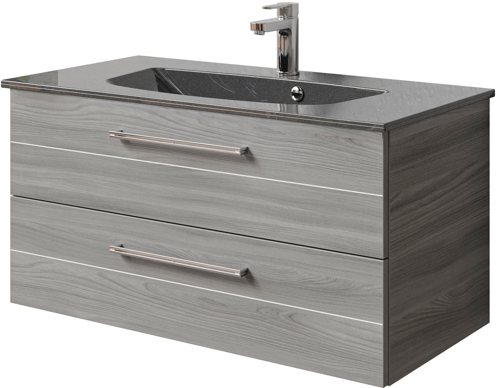 Saphir Waschtisch "Serie 6025 Mineralmarmor-Waschtisch mit Unterschrank, 97 günstig online kaufen