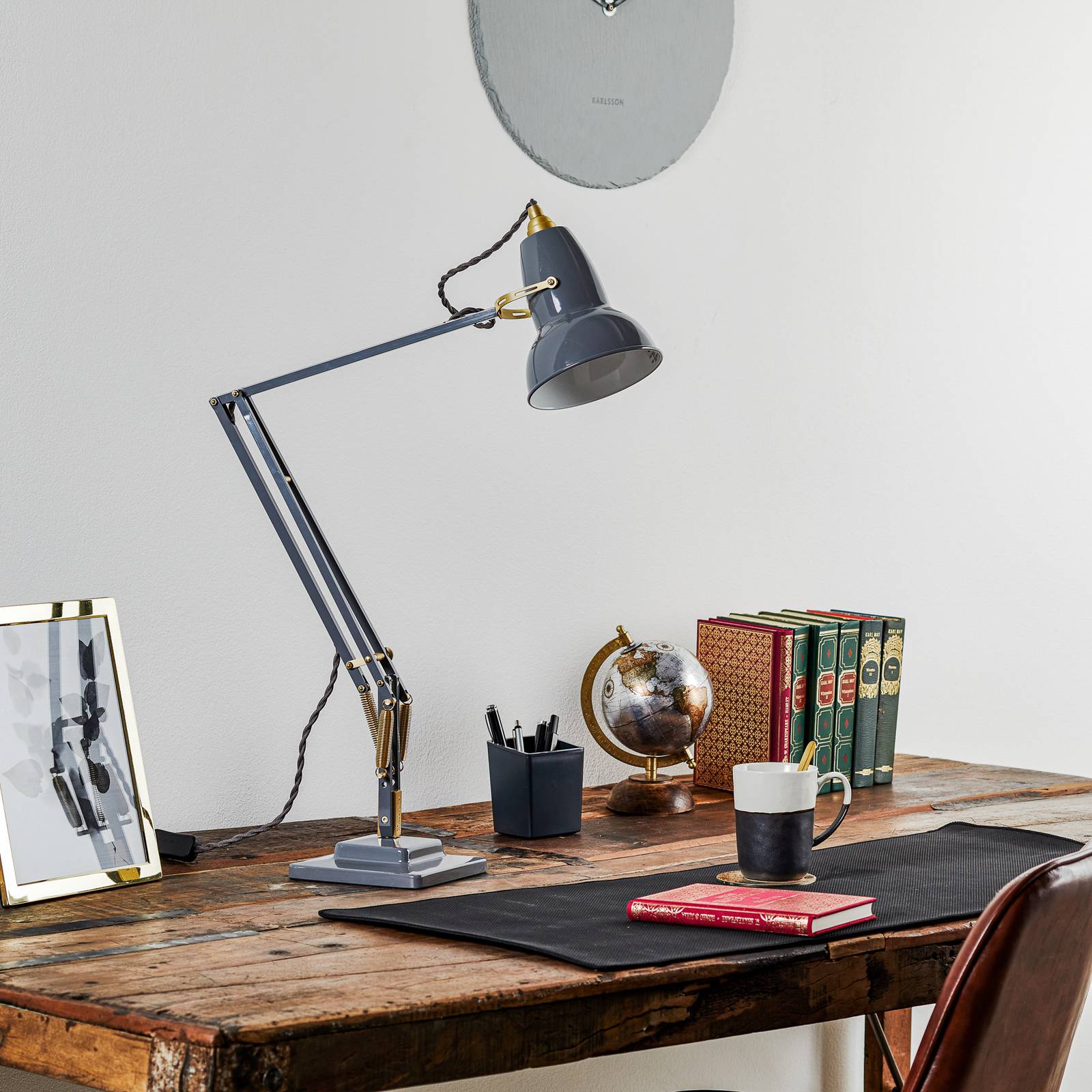 Anglepoise Original 1227 Brass Tischlampe grau günstig online kaufen