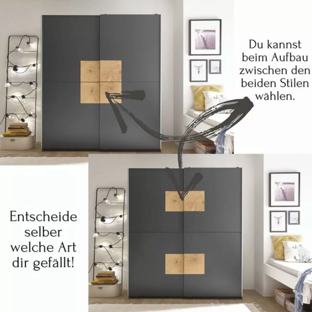 möbelando Kleiderschrank Johann 170 x 195 x 59 cm (B/H/T) günstig online kaufen