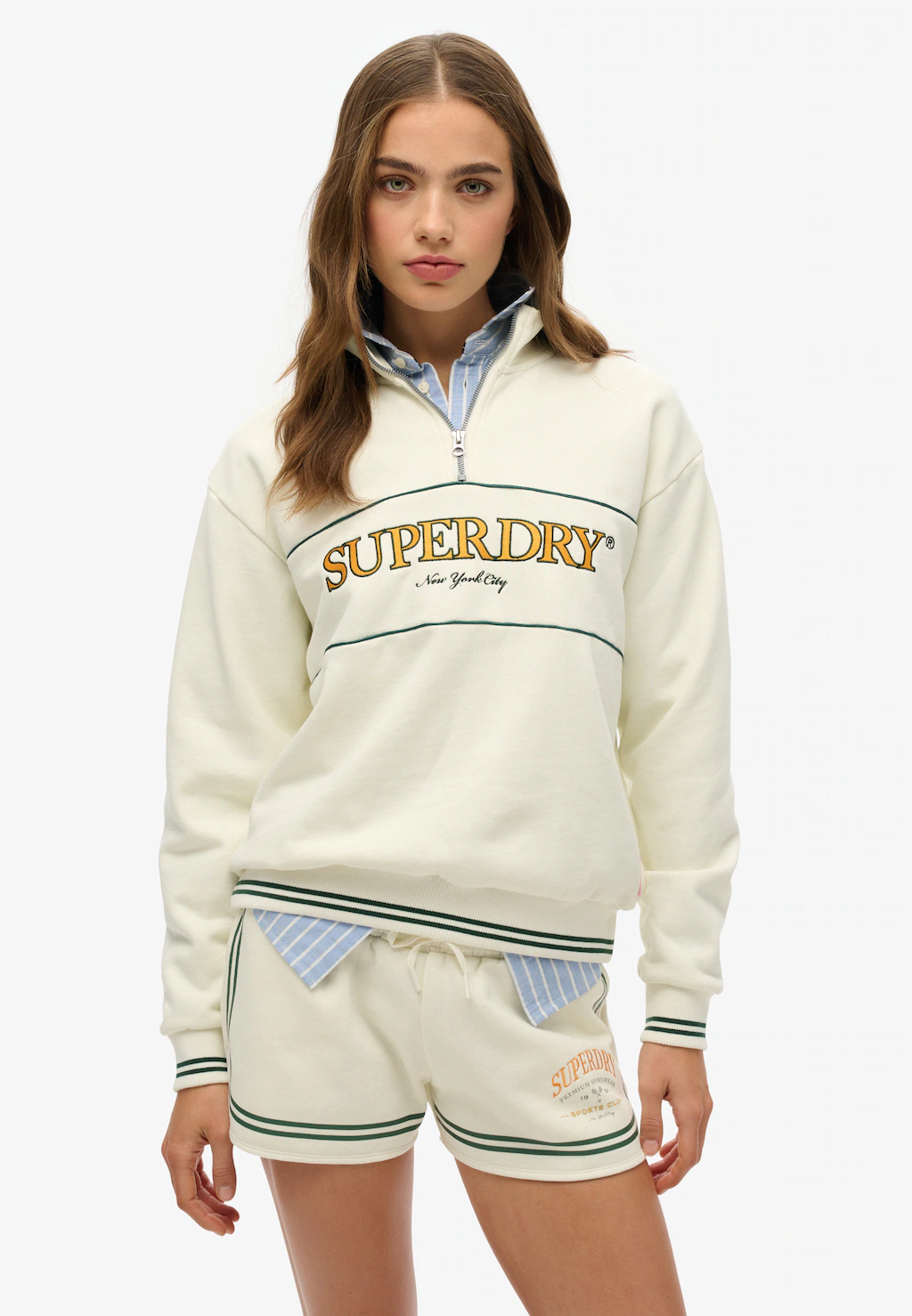 Superdry Sweatshirt "COUNTRY CLUB LOOSE HALF ZIP" günstig online kaufen