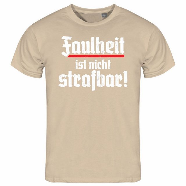 deinshirt Print-Shirt Herren T-Shirt Faulheit ist nicht strafbar Funshirt m günstig online kaufen