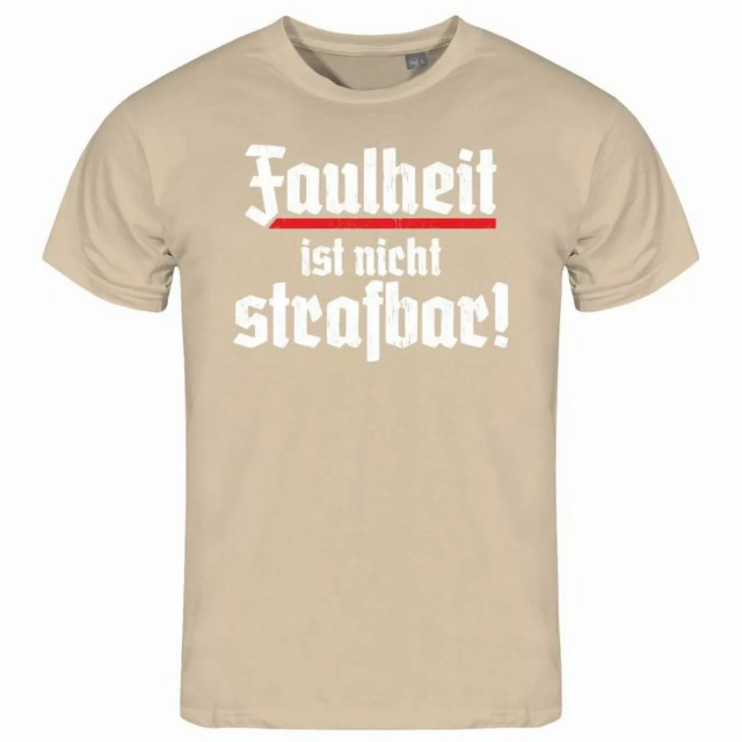 deinshirt Print-Shirt Herren T-Shirt Faulheit ist nicht strafbar Funshirt m günstig online kaufen