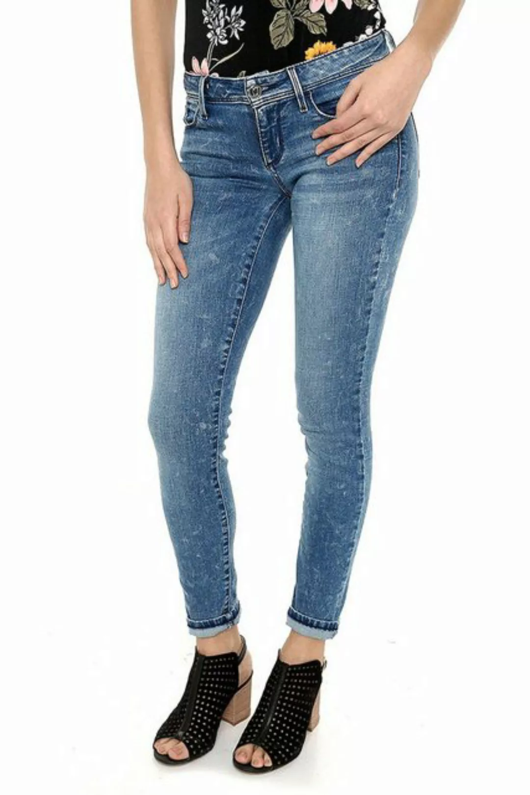 Guess Skinny-fit-Jeans Jeans Hose Hohe Taille, Skinny Slim fit, Gr. W30 günstig online kaufen