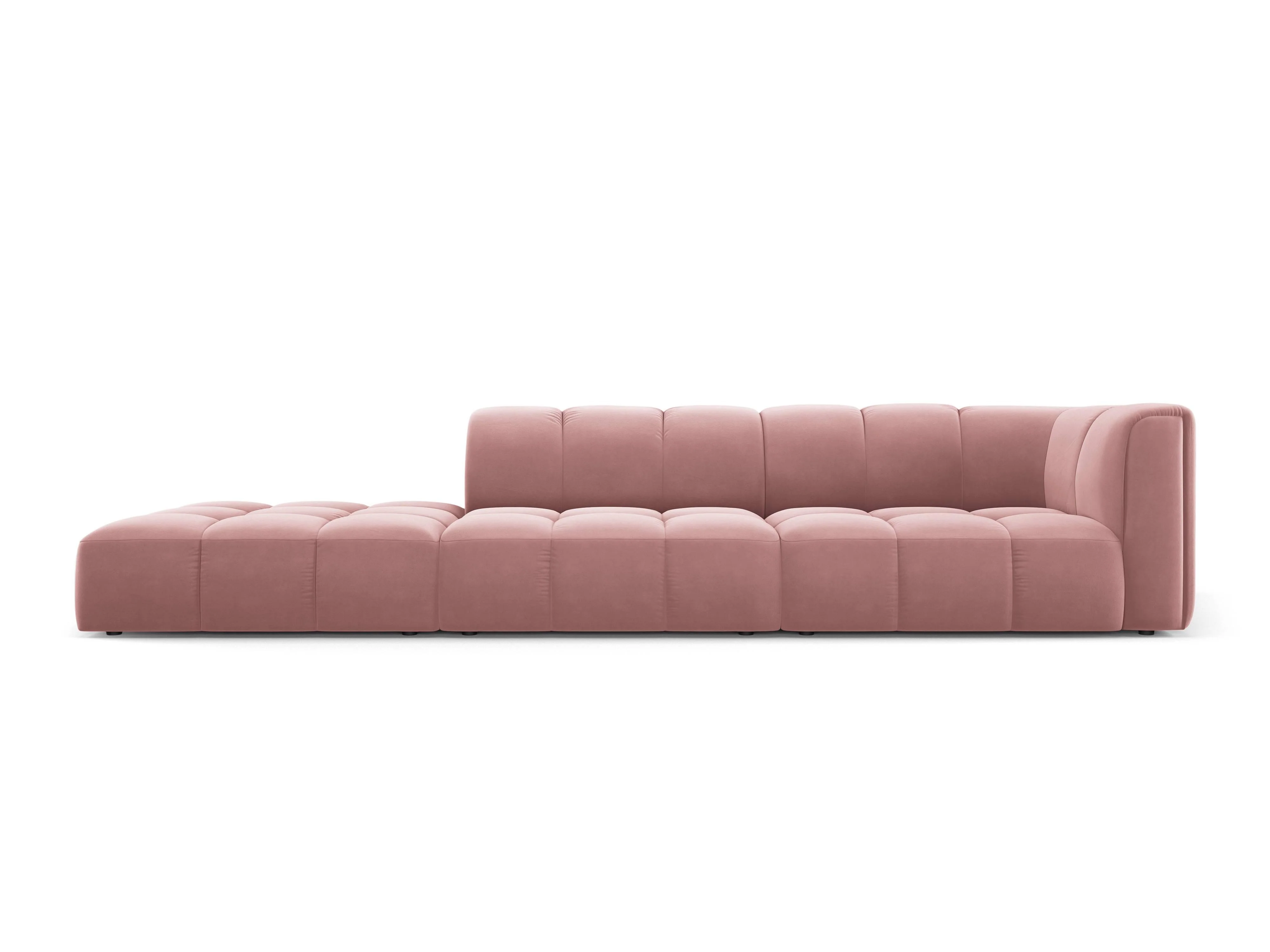 Milo Casa | Ecksofa Francesca Samt links 4-Sitzer günstig online kaufen
