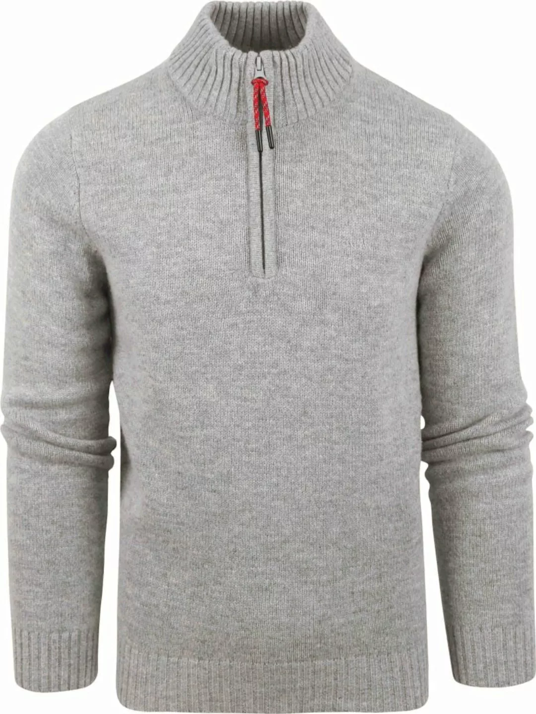 NZA Half Zip Pullover Ohaeawai Wolle Grau - Größe XXL günstig online kaufen