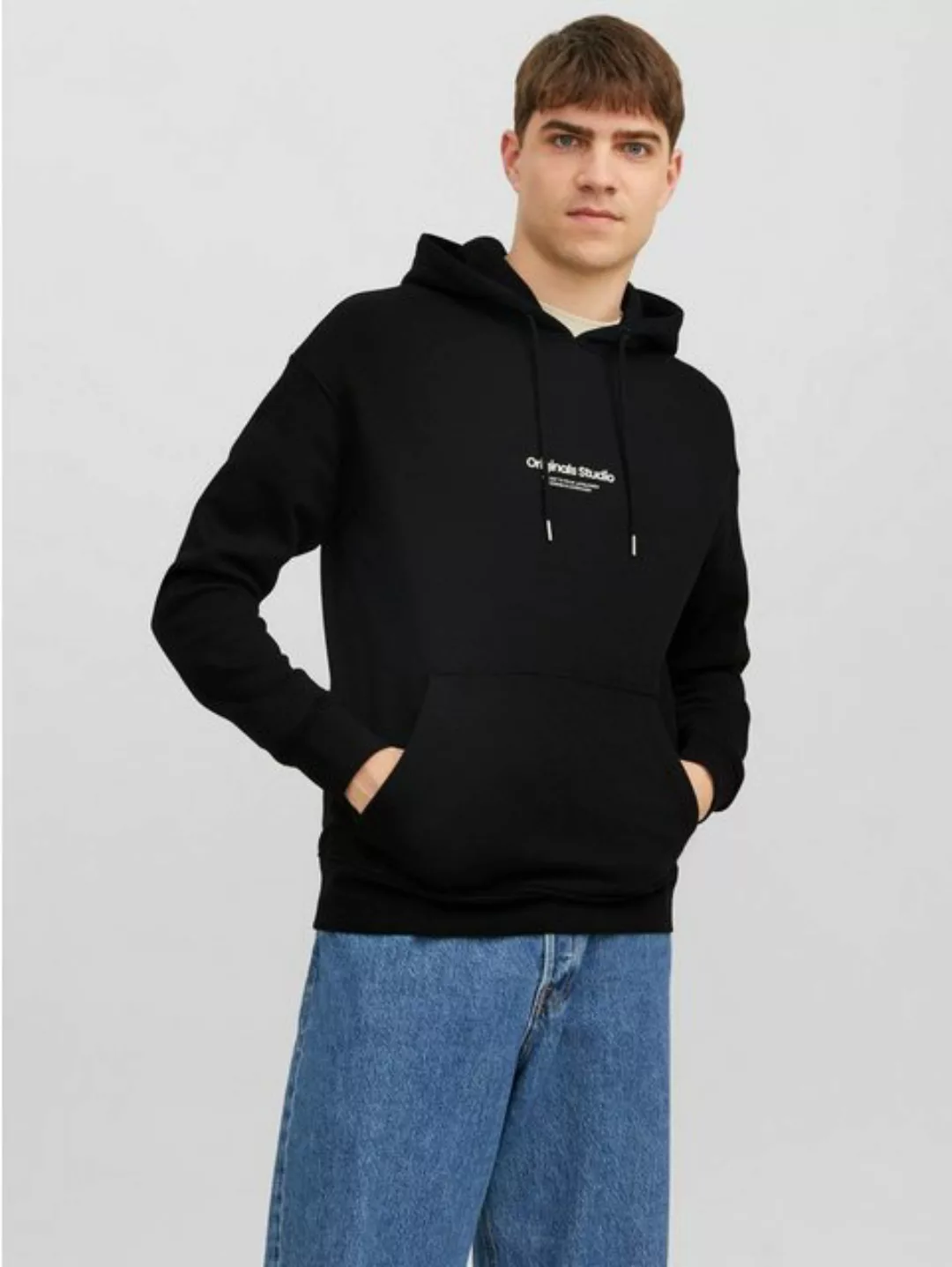 Jack & Jones Hoodie Kapuzenpullover Relaxed Fit mit Print JORVESTERBRO 6065 günstig online kaufen