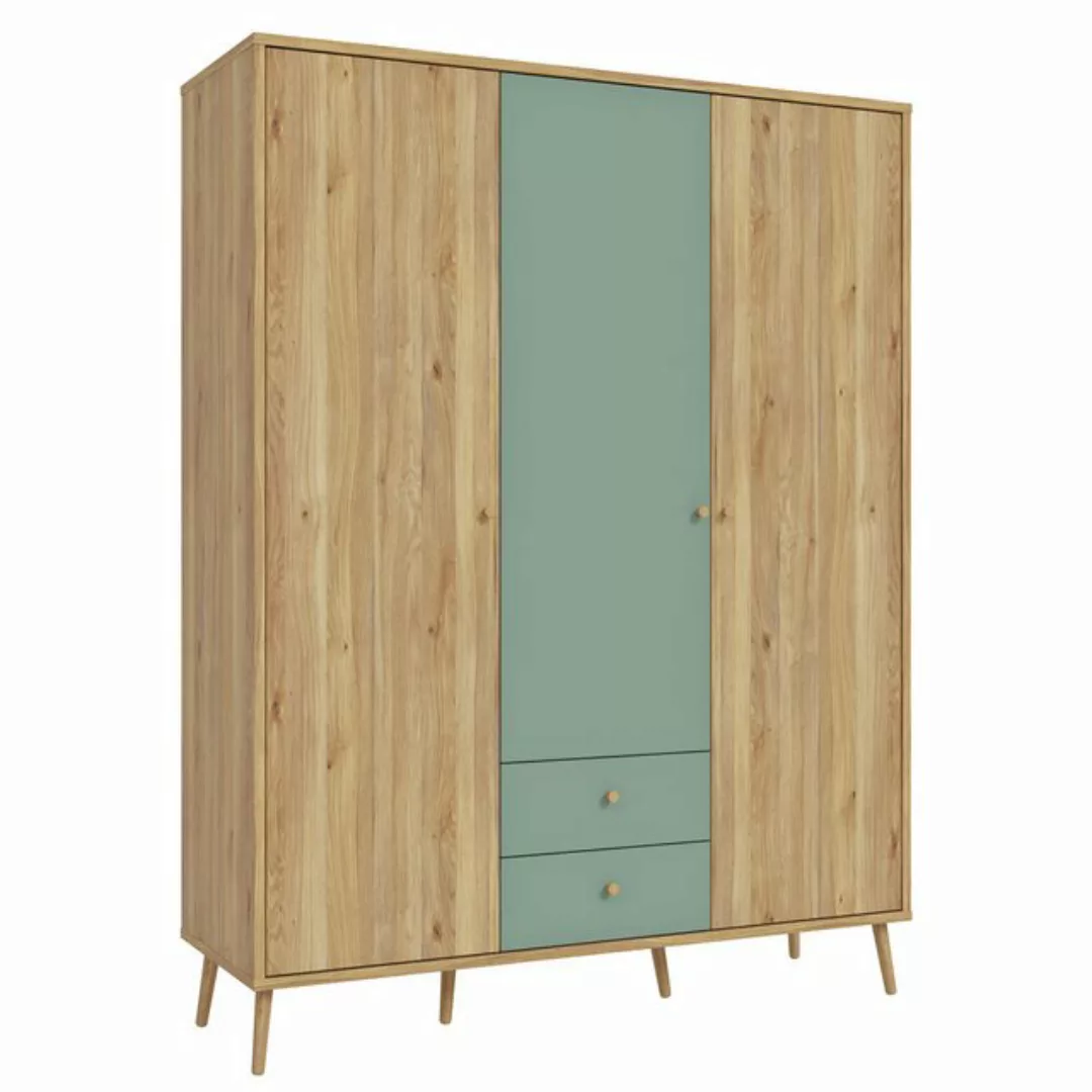 expendio Kleiderschrank Wenke 10 Mauvella Oak Nb. / Salbei günstig online kaufen