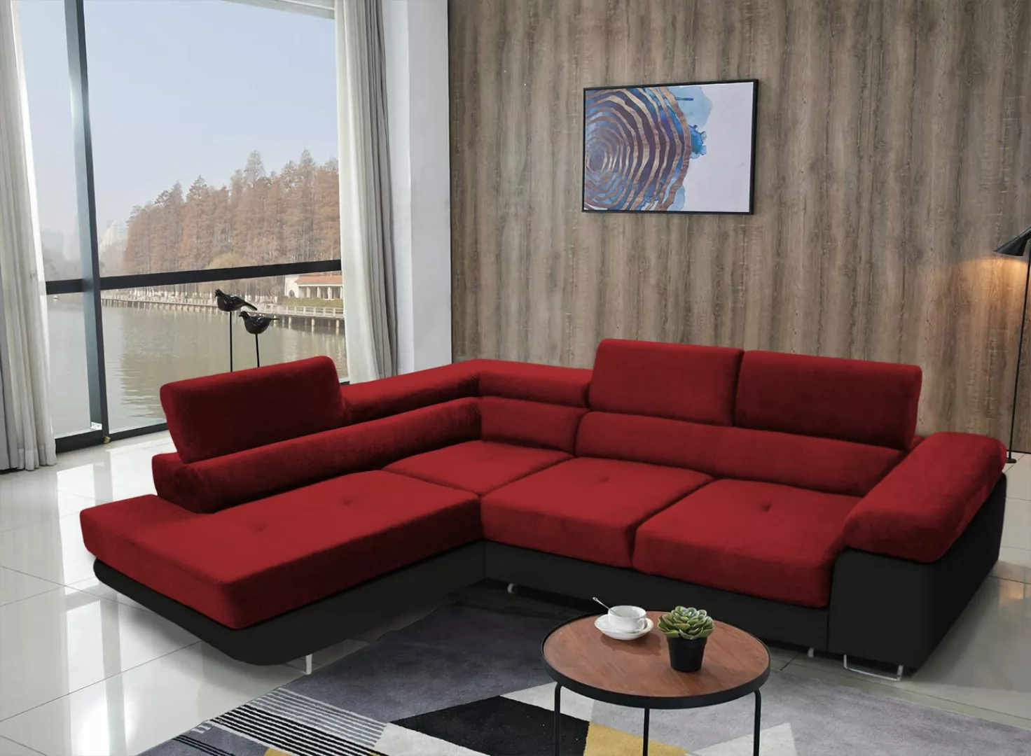 ALTDECOR Ecksofa ANT-L, Couch mit Schlaffunktion, Wohnzimmer - Wohnlandscha günstig online kaufen