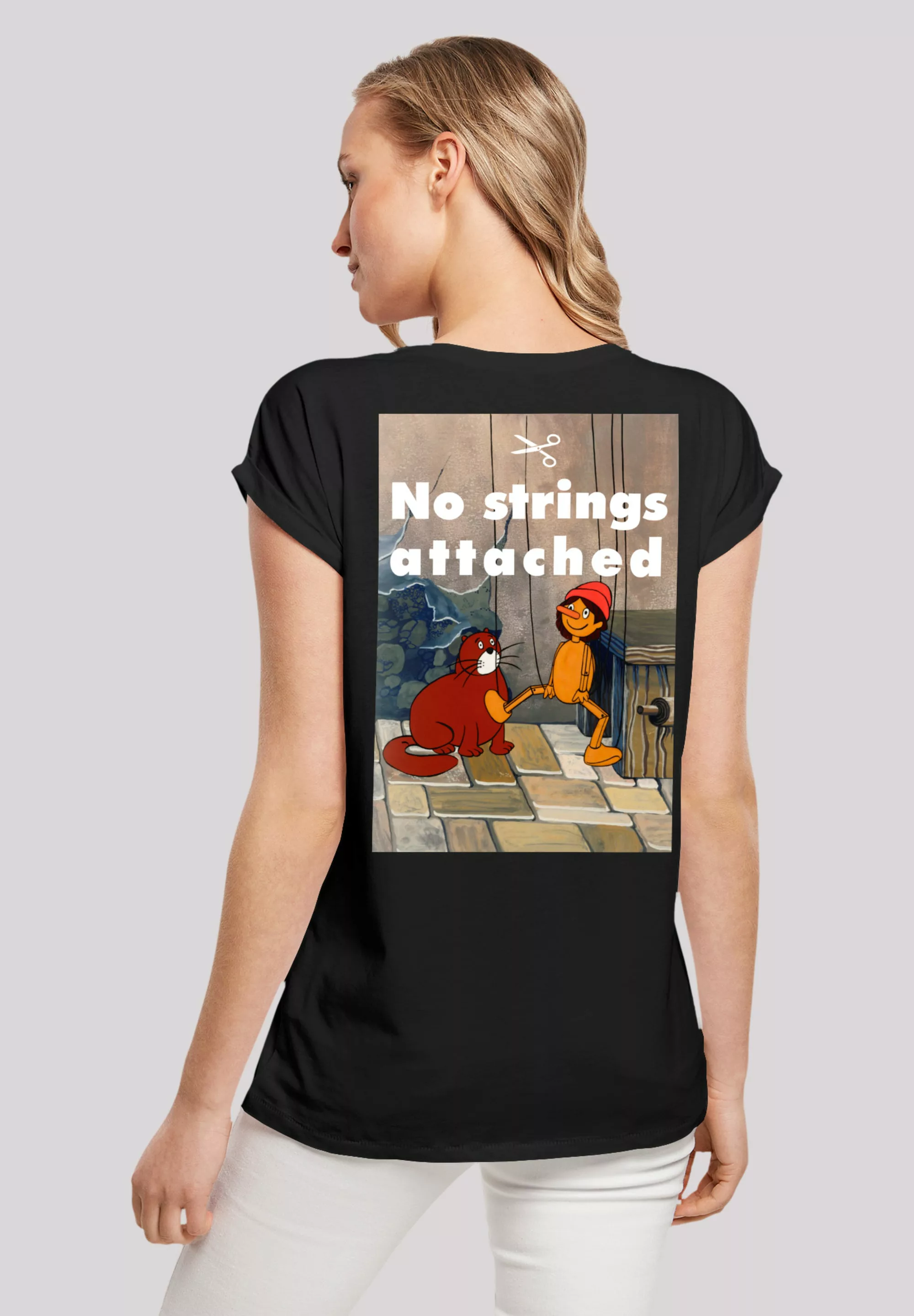 F4NT4STIC T-Shirt "Pinocchio No Strings Attached", Retro, Heroes of Childho günstig online kaufen