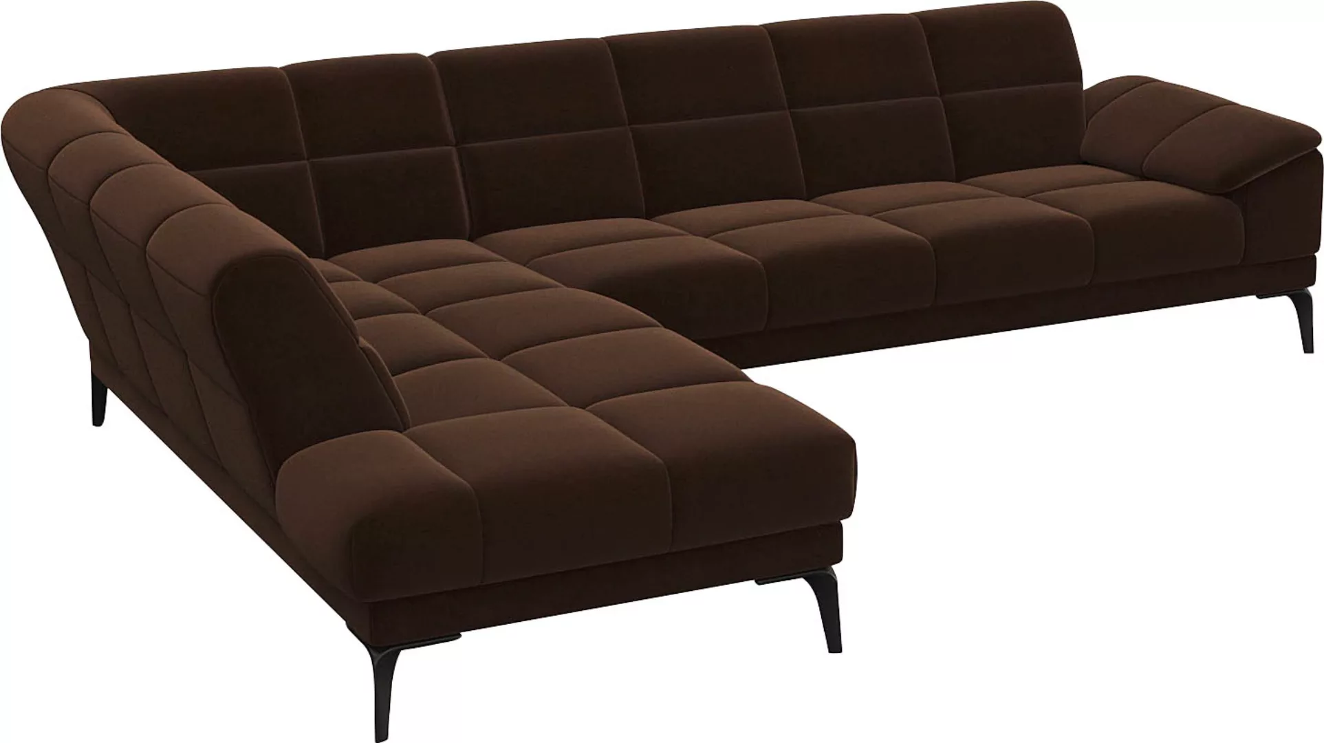 FLEXLUX Ecksofa "Viale L-Form, mit attraktiver und aktueller Rückensteppung günstig online kaufen