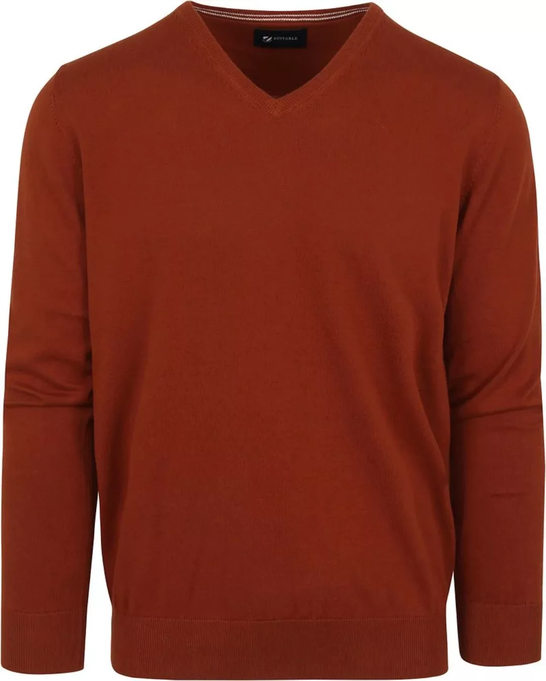 Suitable Pullover Vini V-Ausschnitt Orange - Größe S günstig online kaufen