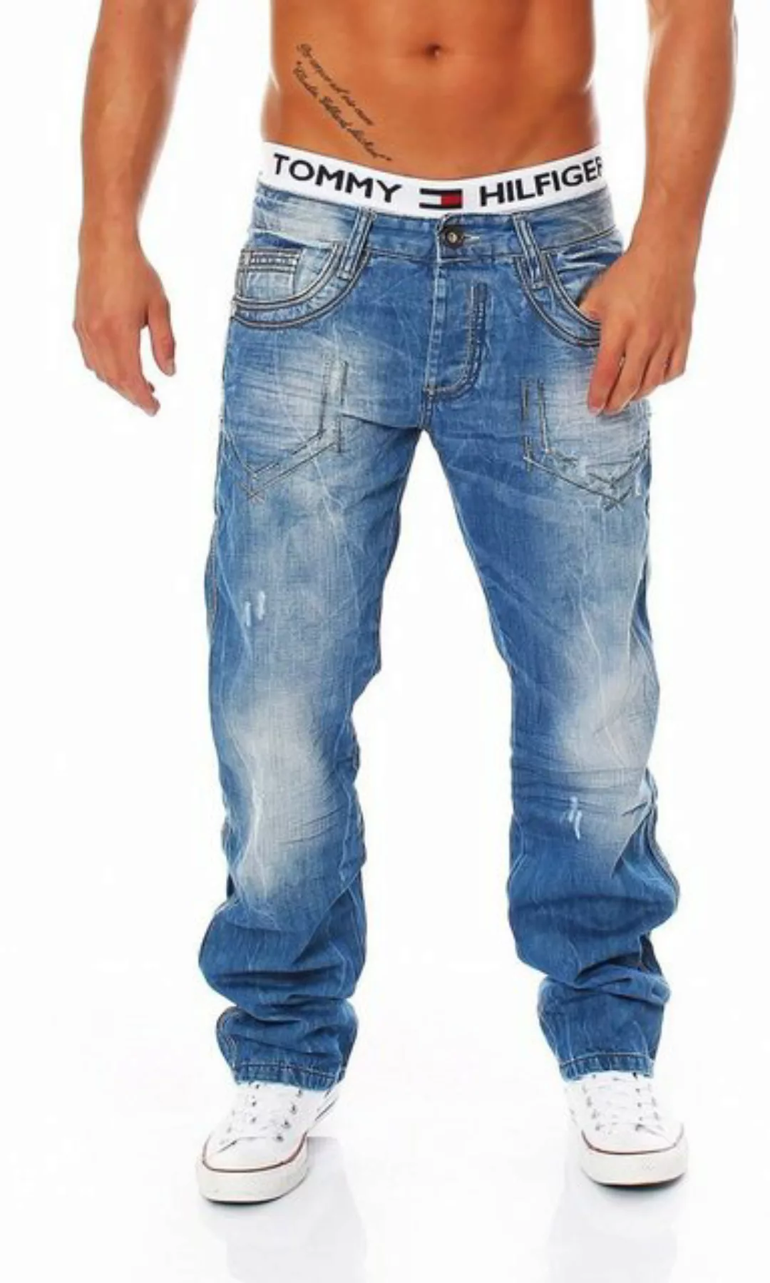 Cipo & Baxx Regular-fit-Jeans Cipo & Baxx C-0600 Regular Fit Herren Jeans günstig online kaufen