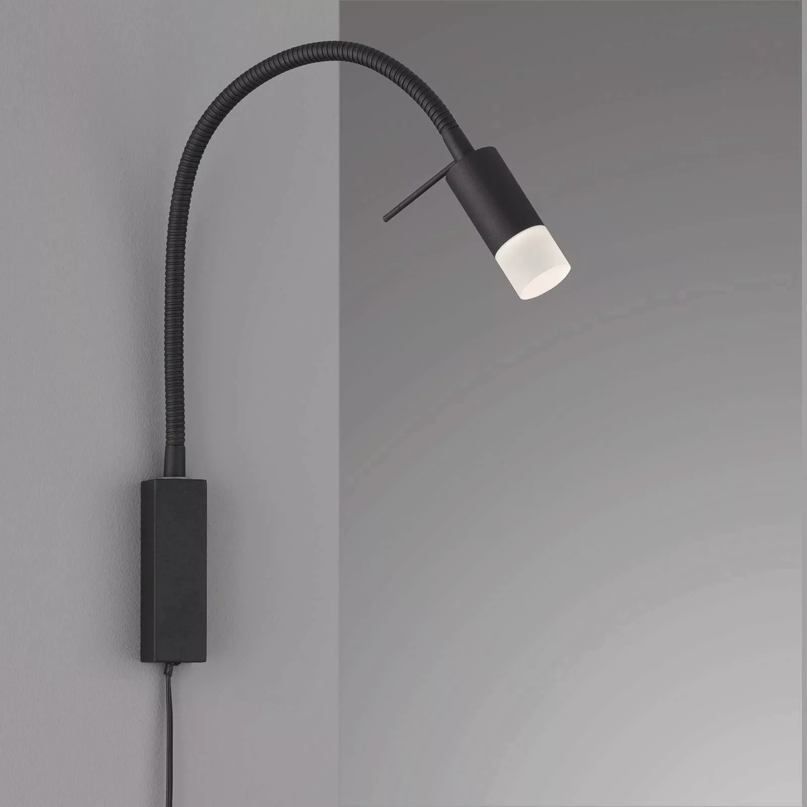 LED-Wandlampe Seng, flexibler Arm, mit Diffusor günstig online kaufen