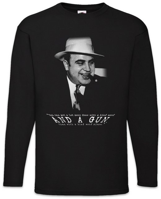 Urban Backwoods Langarmshirt Al Capone Classic Portrait Langarm T-Shirt Maf günstig online kaufen