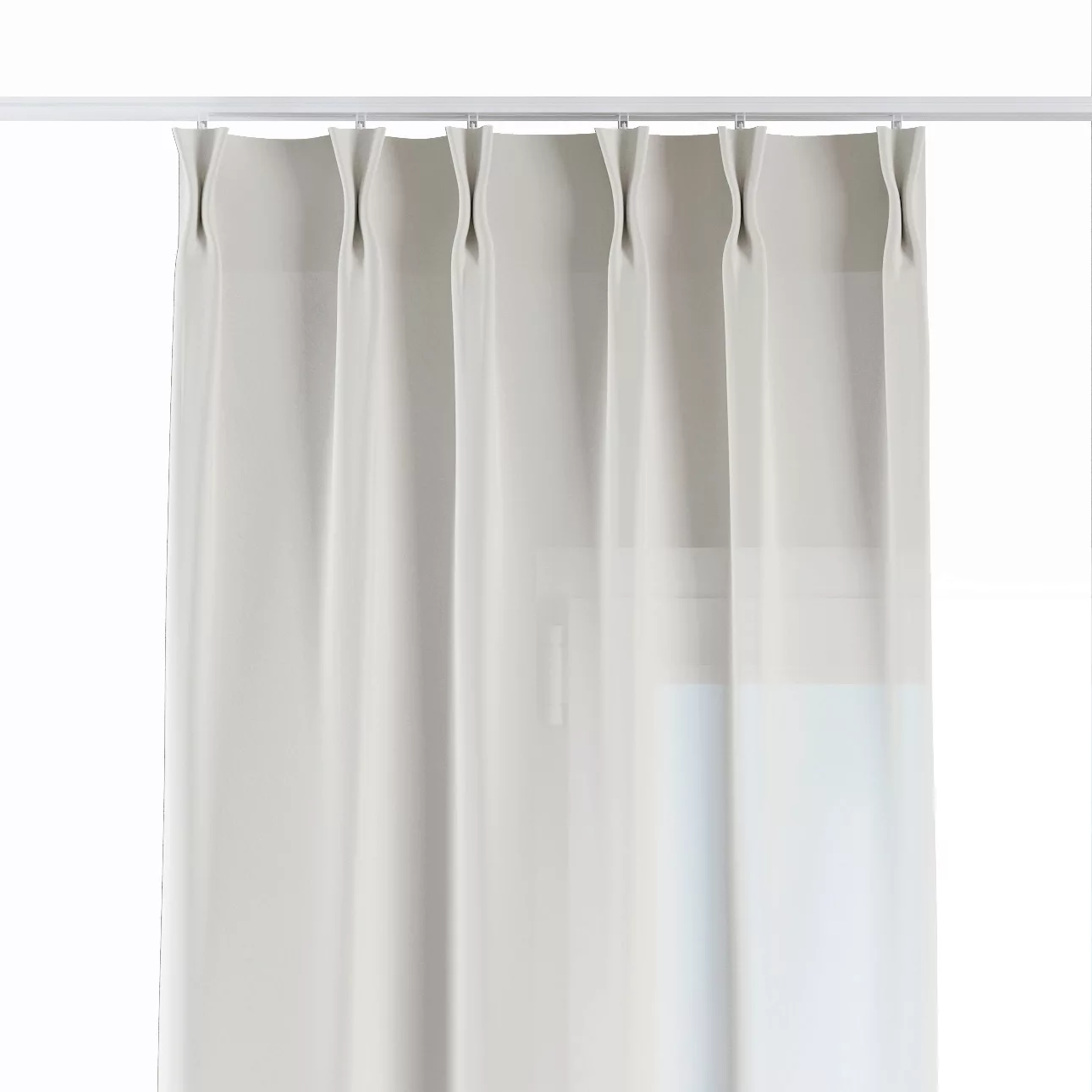 Vorhang mit flämischen 2-er Falten, beige, Balance (143-83) günstig online kaufen