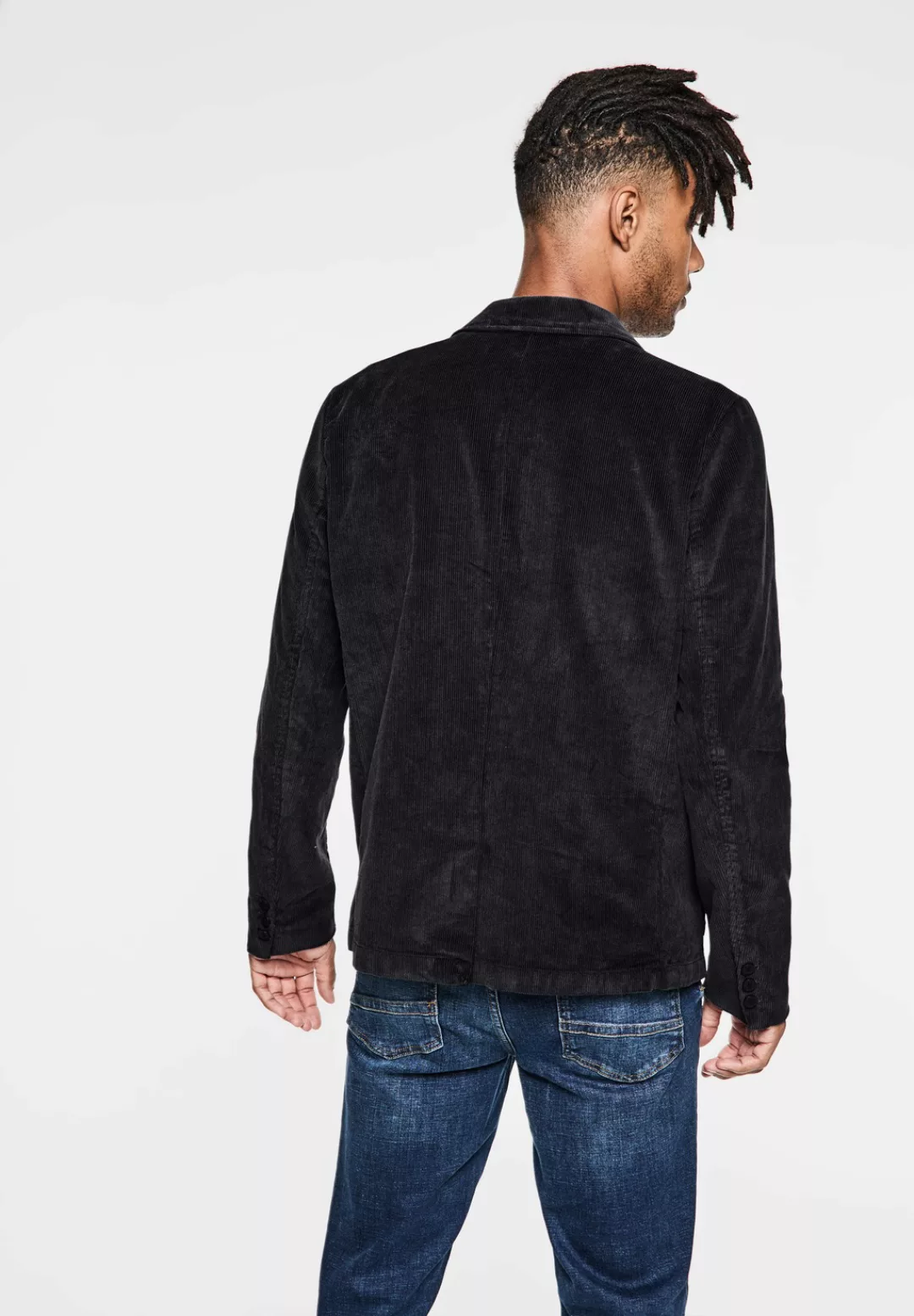 STREET ONE MEN Cordjacke, ohne Kapuze, mit Reverskragen günstig online kaufen