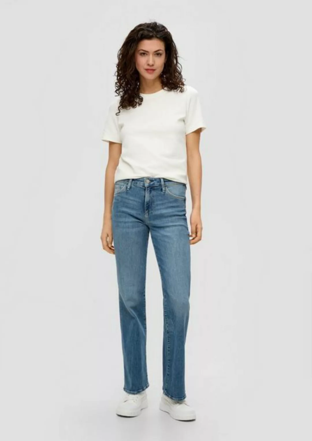 s.Oliver 5-Pocket-Jeans Jeans Selena / Regular Fit / Mid Rise / Flared Leg günstig online kaufen