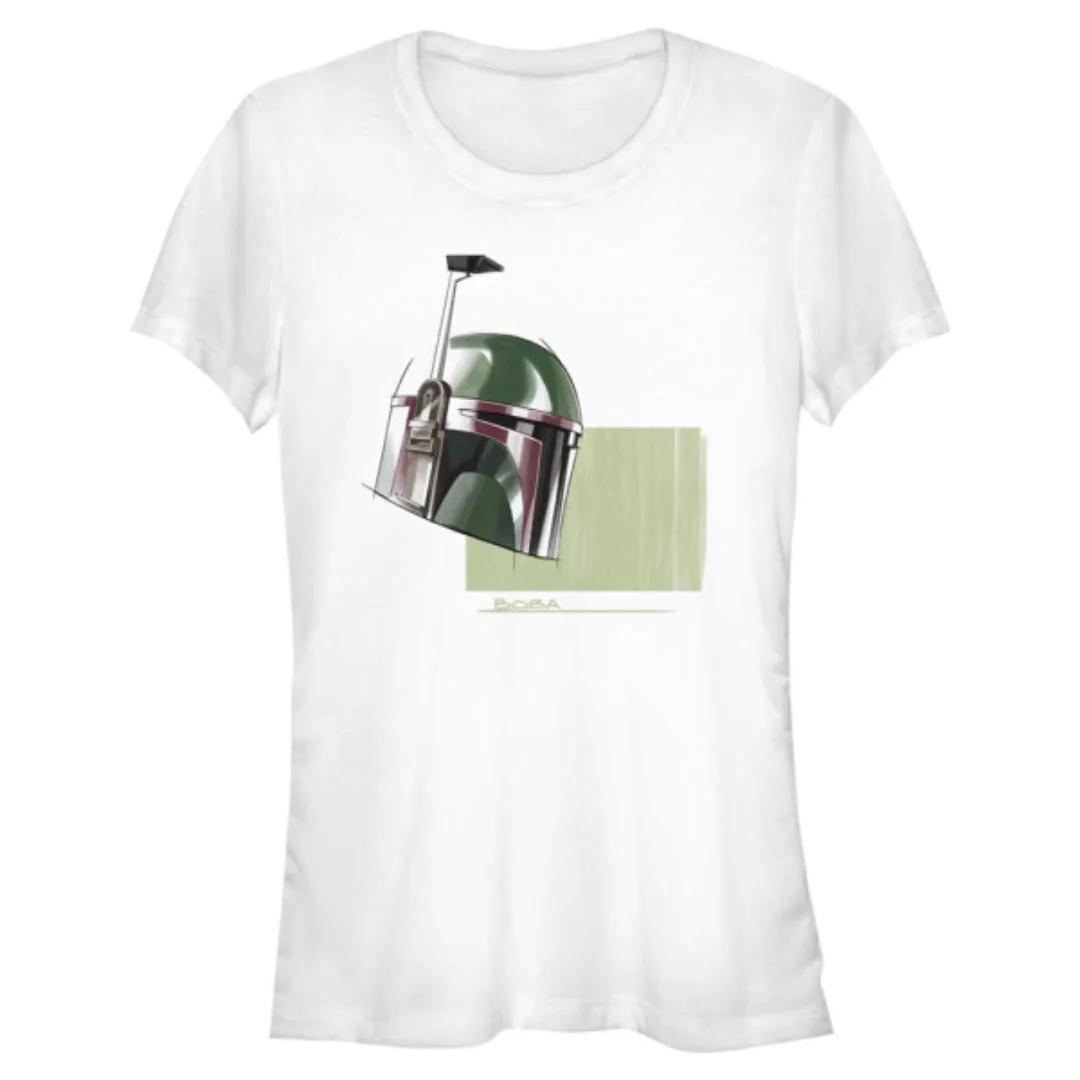 Star Wars - Book of Boba Fett - Boba Fett Helmet Marker Drawing - Frauen T- günstig online kaufen