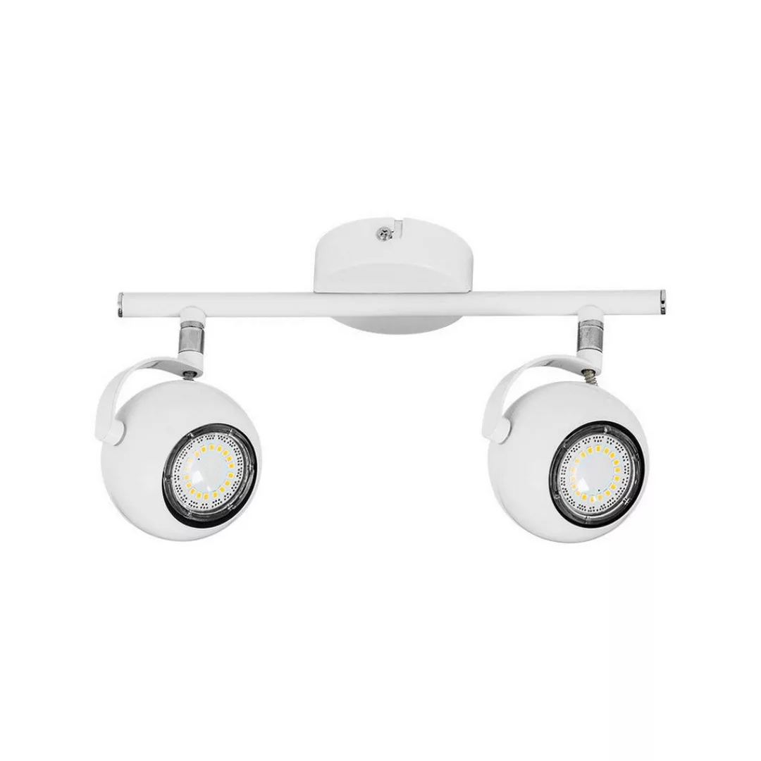 SPOT Light Spotbalken 5019202 weiß Metall B/H/T: ca. 30x15x8 cm GU10 2 Bren günstig online kaufen