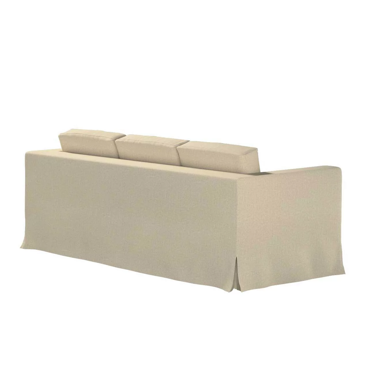 Bezug für Karlanda 3-Sitzer Sofa nicht ausklappbar, lang, beige- grau, Bezu günstig online kaufen