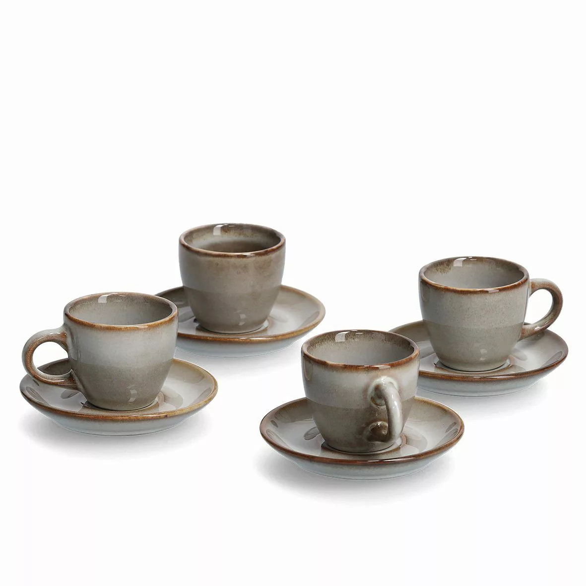 Zeller Present Badaccessoire-Set Espresso-Set, 8-tlg., Keramik, günstig online kaufen