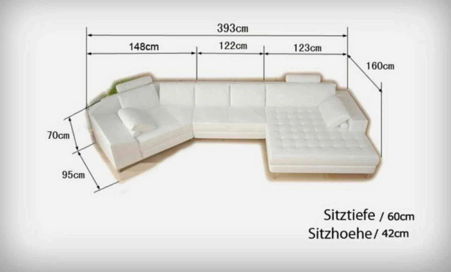 JVmoebel Ecksofa Designe Eckcouch Polster Sitz Landschaft Modern Möbel Sofa günstig online kaufen