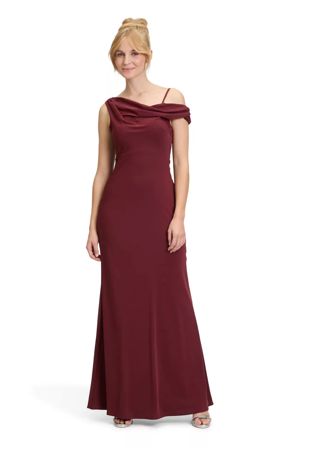 Vera Mont Abendkleid "Vera Mont Abendkleid mit Wasserfallausschnitt", Stoff günstig online kaufen