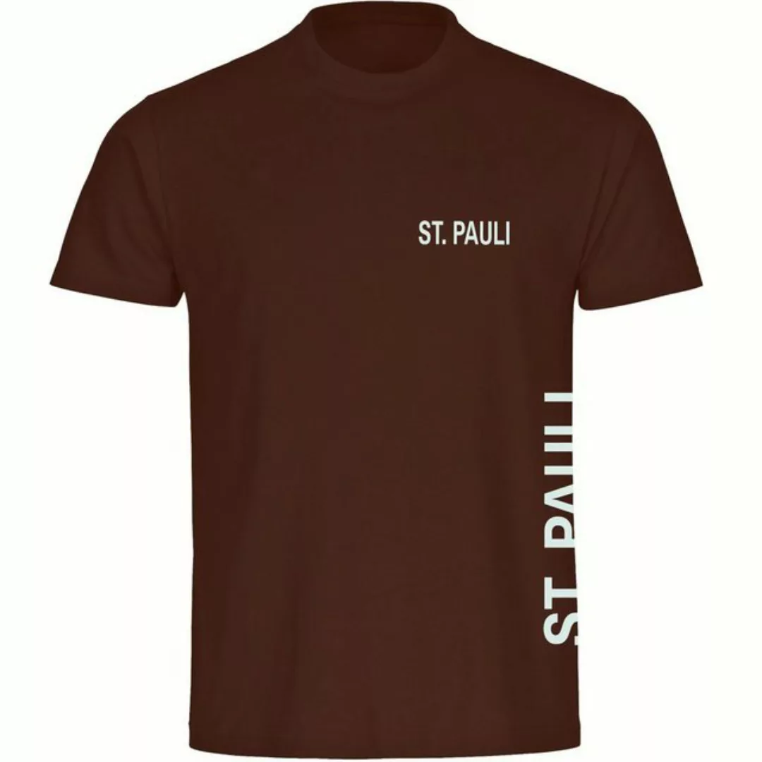 multifanshop T-Shirt Herren St. Pauli - Brust & Seite - Männer günstig online kaufen