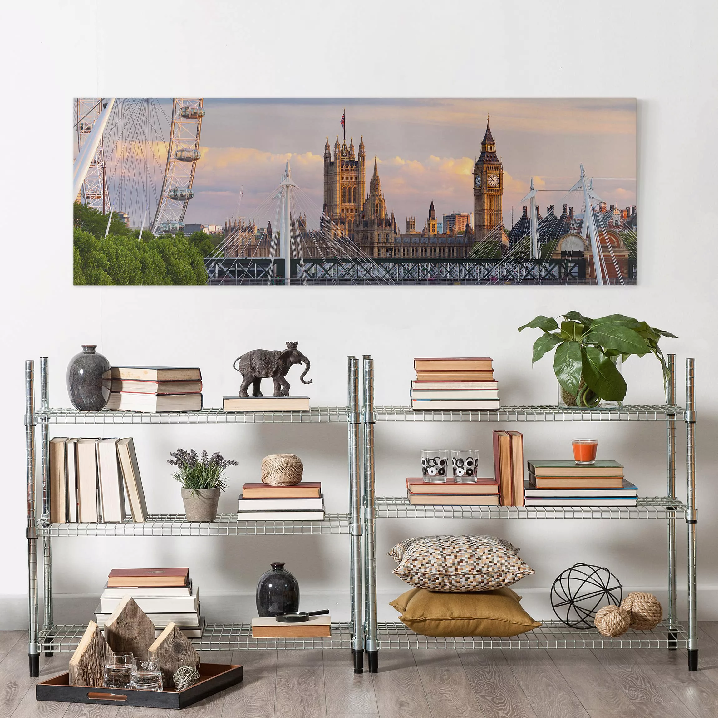 Leinwandbild - Panorama Westminster Palace London günstig online kaufen