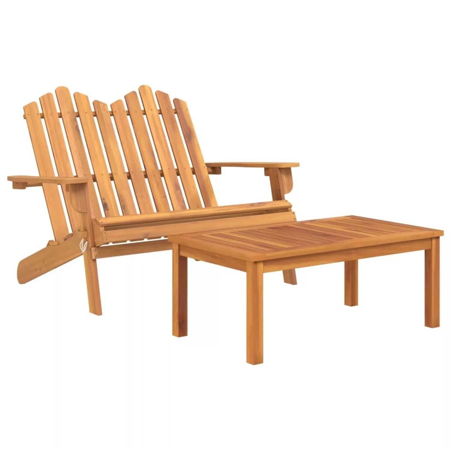 Vidaxl 2-tlg. Garten-lounge-set Adirondack Massivholz Akazie günstig online kaufen